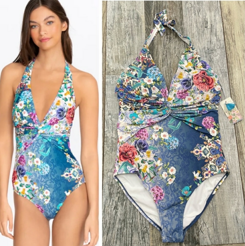 Johnny Was Sade One Piece Swimsuit Small nwt